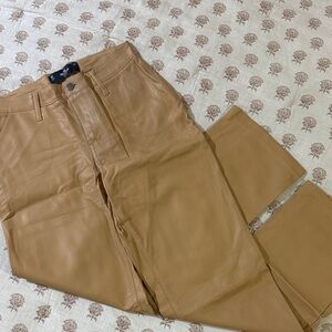 Hollister Women's Tan Leather Chinos